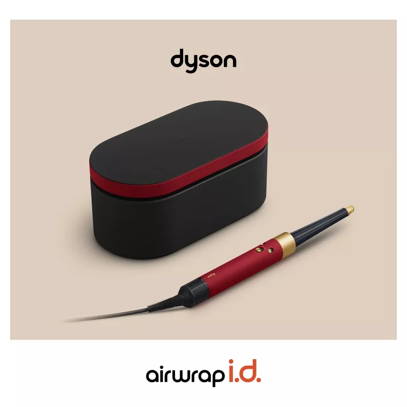Airwrap i.d. Straight + Wavy Limited Edition, multistyler rojo/oro, Bluetooth