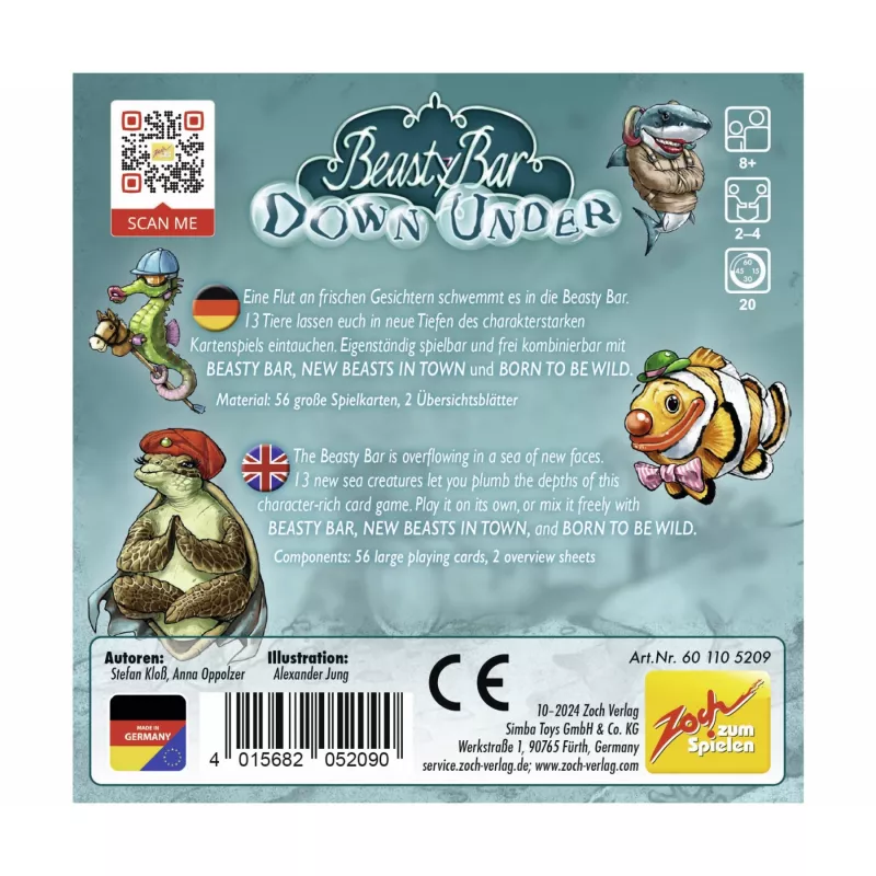 Beasty Bar - Down Under, juego de cartas