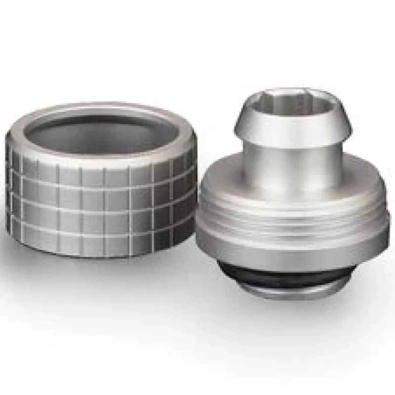Thermal Grizzly DeltaMate Compression Fitting ST16, latón G1/4, níquel, pack de 6 (TG-DM-FIT-6201)