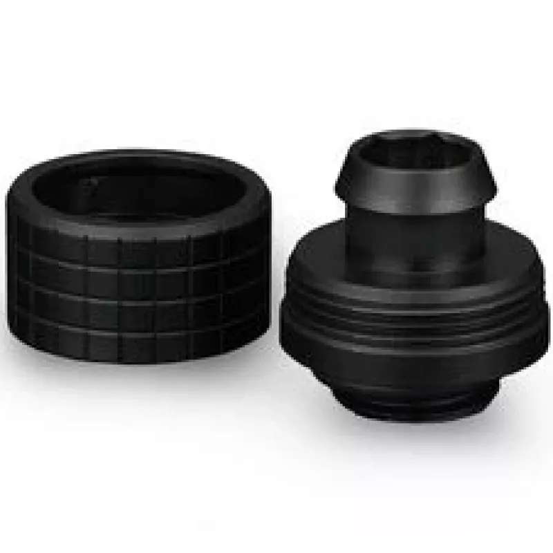 Thermal Grizzly DeltaMate Compression Fitting ST16, latón G1/4, negro, pack de 6 (TG-DM-FIT-6001)