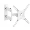 Soporte de TV de pared ONKRON M4-W para 32 pulgadas–65 pulgadas (81–165 cm), inclinable y orientable, VESA hasta 400×400, carga máx. 35 kg, blanco