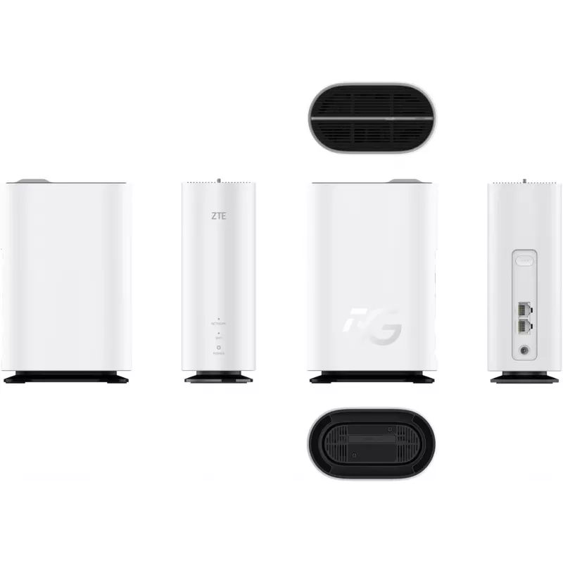 ZTE G5C – Router Gigabit Ethernet de doble banda (2,4 GHz / 5 GHz) Wi-Fi 6 4G/5G en blanco
