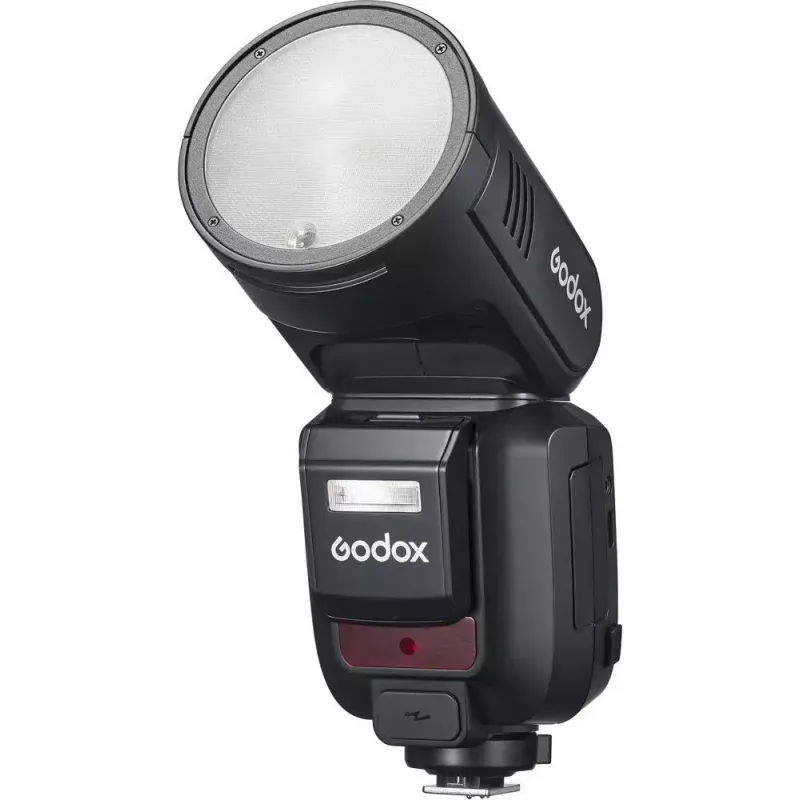 Flash Godox V100‑N para Nikon — Flash de zapata TTL portátil de batería de litio