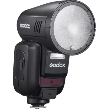 Flash Godox V100‑N para Nikon — Flash de zapata TTL portátil de batería de litio
