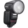 Flash Godox V100‑N para Nikon — Flash de zapata TTL portátil de batería de litio
