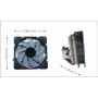 Ventilador de CPU Gembird CPU-HURACAN-ARGB-X140 12 cm negro blanco 800-1600 rpm