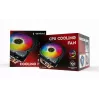 Ventilador de CPU Gembird CPU-HURACAN-ARGB-X140 12 cm negro blanco 800-1600 rpm
