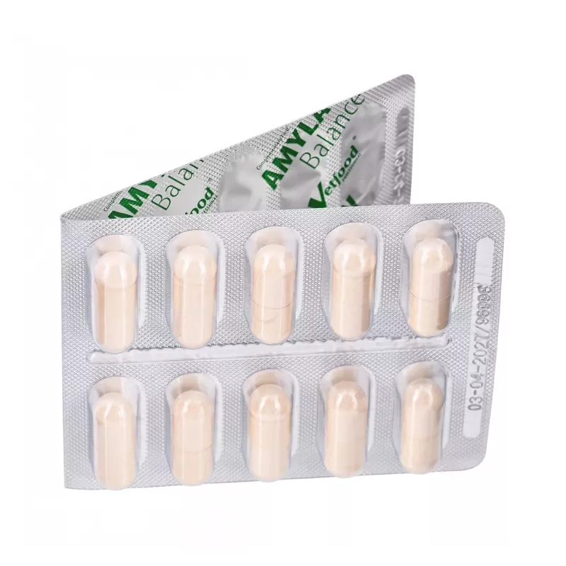 Vetfood Amylactiv Balance complemento digestivo para perros y gatos 60 cápsulas