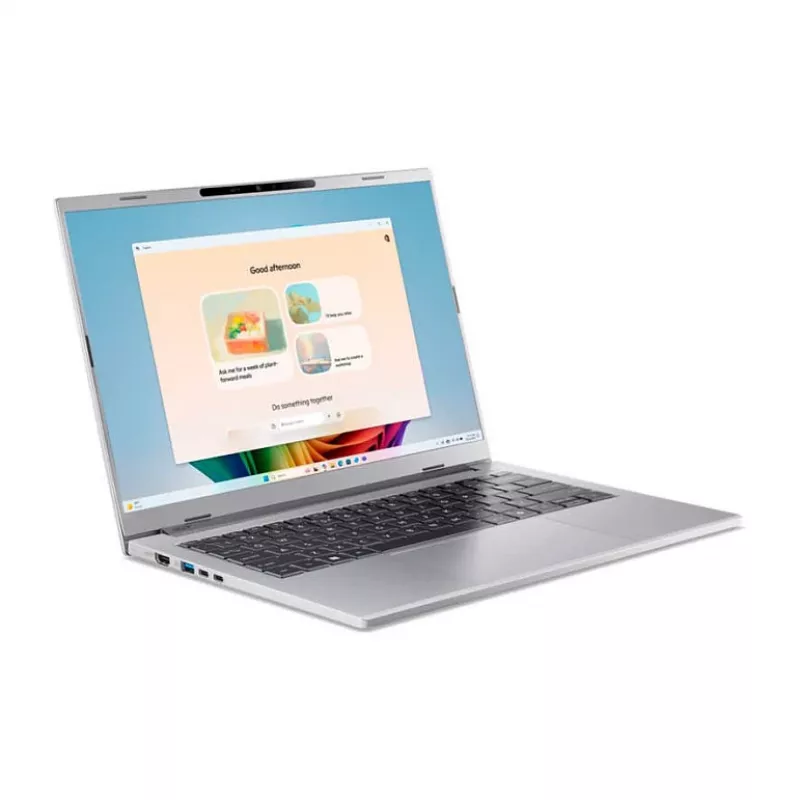 Portátil Acer Aspire 14 AI A14-53M-58AQ — Intel Core Ultra 5 226V, 14 inch WUXGA, 16GB LPDDR5x, 512GB SSD, Wi‑Fi 7, Windows 11 Home, plata