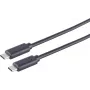 Cable USB S/CONN 13-48035 USB 3.2 Gen 2x2 2 m USB C negro