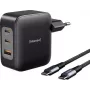 Intenso W100ACC+C520C negro Adaptador USB-C® 100 W USB-A, USB-C® negro (7810010)