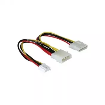 Cable en Y de alimentación DeLOCK 82111 0,25 m