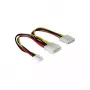Cable en Y de alimentación DeLOCK 82111 0,25 m