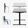 Escritorio mark adler Leader 7.3 negro – estación de trabajo ergonómica de altura ajustable
