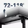 Escritorio mark adler Leader 7.3 negro – estación de trabajo ergonómica de altura ajustable