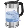 Hervidor de agua ProfiCook PC-WKS 1322 G — 1,7 L, 2200 W, cristal y acero inoxidable, inalámbrico