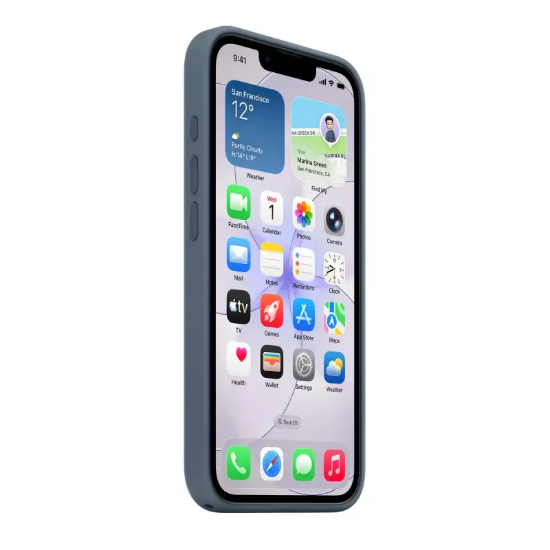 Funda de silicona con MagSafe para Apple iPhone 17e — Anchor Blue, funda, compatible con 6,1