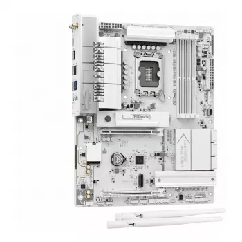 Placa base MicroATX ASRock B850M Challenger WiFi DDR5 AM5, blanca — DDR5, socket AM5, Wi‑Fi