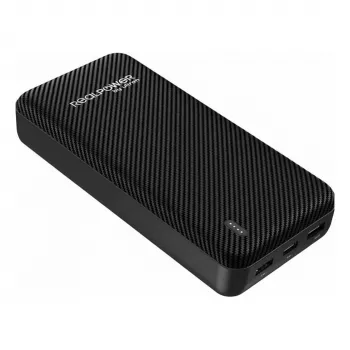 RealPower PB-20000 SSB batería externa 20.000 mAh batería de estado sólido negra