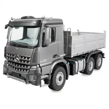 Amewi Mercedes Arocs volquete 6x6 1:14 RTR radiocontrolado antracita, escala 1:14, tracción 6x6