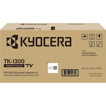 Tóner Kyocera negro TK-1300 para 3 PA4000x/wx - unidad de tóner - negra