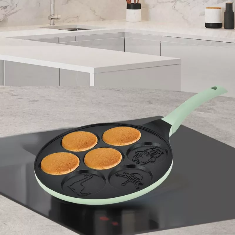 Sartén para tortitas Maestro MR-1222-D CUTE — sartén antiadherente para crepes de 26 cm de aluminio, verde