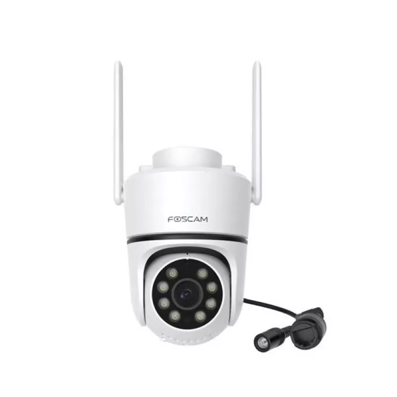 Cámara IP Foscam PD5 5MP blanca — cámara de vigilancia para red exterior e interior, resolución 5 MP