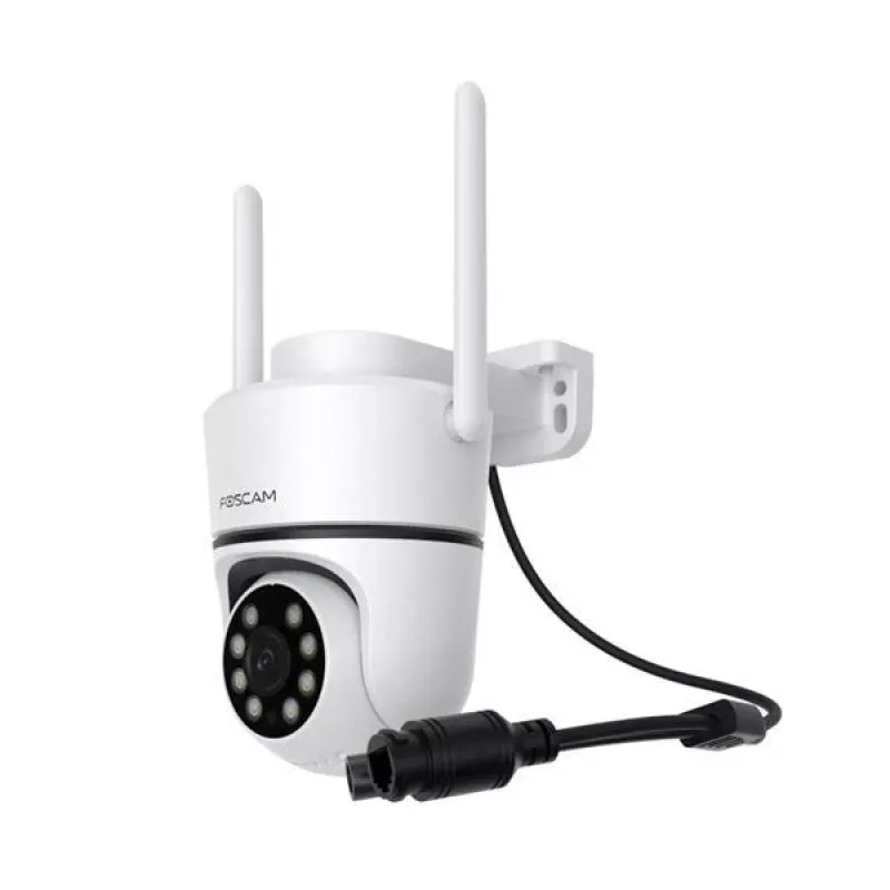 Cámara IP Foscam PD5 5MP blanca — cámara de vigilancia para red exterior e interior, resolución 5 MP