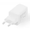 Cargador de pared DIGITUS USB GaN 45W — 1× USB-C, 1× USB-A, entrada 100–240V, blanco