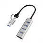 Hub USB 3.0 4 puertos USB-A 5 Gbit/s