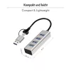 Hub USB 3.0 4 puertos USB-A 5 Gbit/s