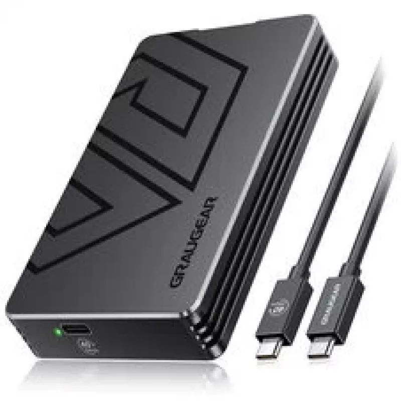Carcasa externa para SSD M.2 GrauGear G-M2U4-40G01 con PCIe 4.0 y USB‑C