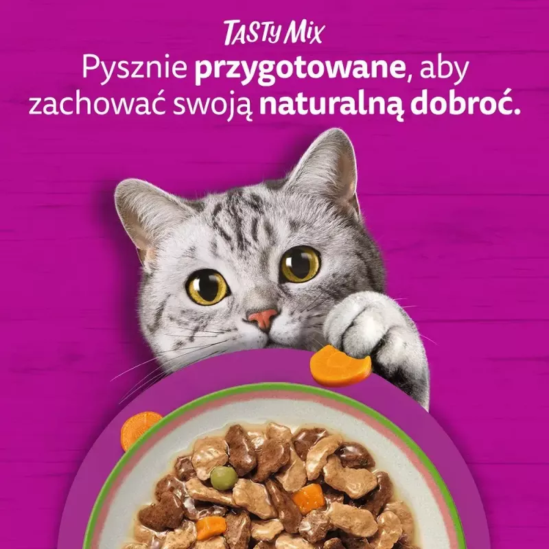 Comida húmeda para gatos Whiskas Tasty Mix Chef's Selection en salsa 40×85 g bolsas