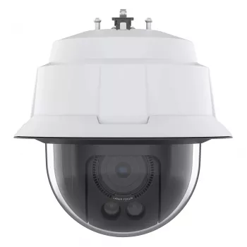 Cámara domo PTZ IP AXIS Q6086-E — montaje en techo en exterior, 2688×1512, 32x óptico, 12x digital, 6,64–225,5 mm