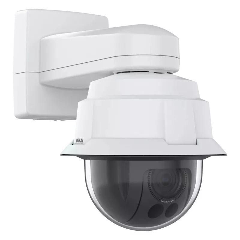 Cámara domo PTZ IP AXIS Q6086-E — montaje en techo en exterior, 2688×1512, 32x óptico, 12x digital, 6,64–225,5 mm