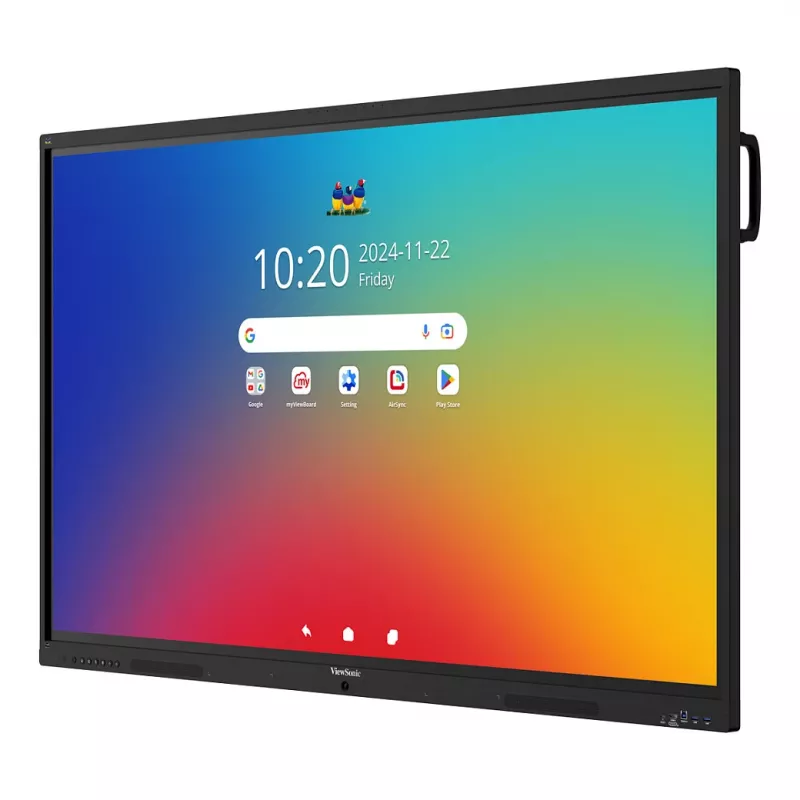 ViewBoard 41 Serie Pantalla táctil 75ZOLL UHD, Android 16 EDLA, IR 450 Nits, 2x20W + Sub 15W + 8 micrófonos en matriz, 3 x USB-C 8/128GB, 8 núcleos C