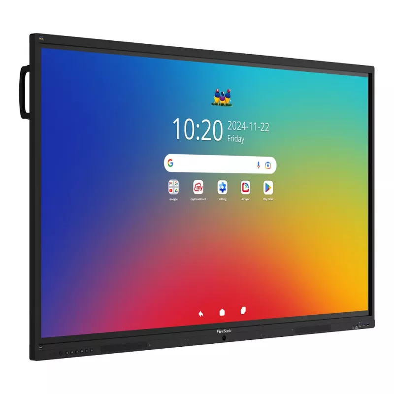 ViewBoard 41 Serie Pantalla táctil 75ZOLL UHD, Android 16 EDLA, IR 450 Nits, 2x20W + Sub 15W + 8 micrófonos en matriz, 3 x USB-C 8/128GB, 8 núcleos C