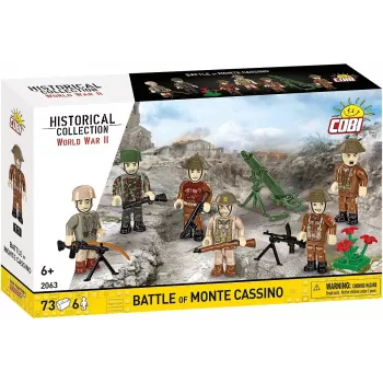 Set de construcción Cobi Blocks batalla de Monte Cassino diorama militar histórico COBI-2063