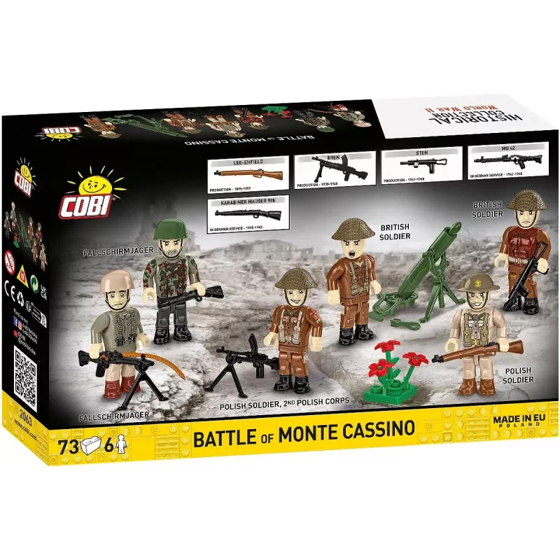 Set de construcción Cobi Blocks batalla de Monte Cassino diorama militar histórico COBI-2063