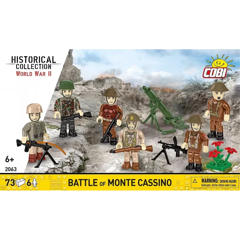 Set de construcción Cobi Blocks batalla de Monte Cassino diorama militar histórico COBI-2063