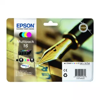 Cartuchos de tinta Epson C13T16P84510 T16P8 XL multipack 6 colores (negro, amarillo, cian, magenta, cian claro, magenta claro)