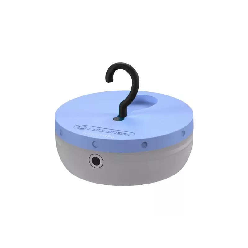 Linterna de camping a pilas Ledlenser Kidcamp6 — LED RGB, 60 lm, AAA, carcasa de ABS, 95 g
