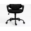 Silla de oficina ActiveJet YK507 negra – silla giratoria ergonómica, tela/PU, regulable en altura