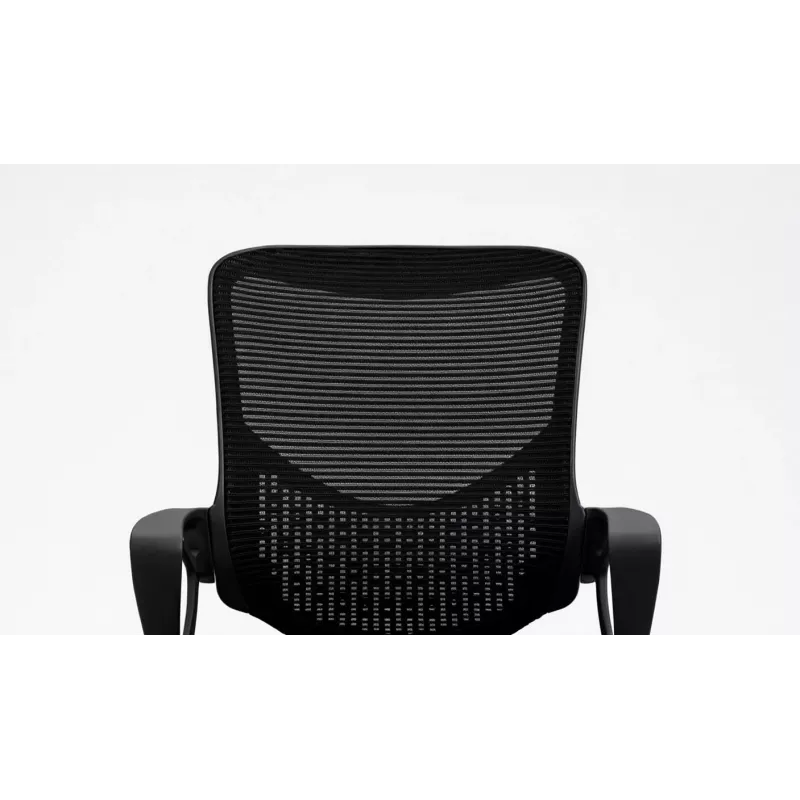 Silla de oficina ActiveJet YK507 negra – silla giratoria ergonómica, tela/PU, regulable en altura