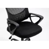 Silla de oficina ActiveJet YK507 negra – silla giratoria ergonómica, tela/PU, regulable en altura