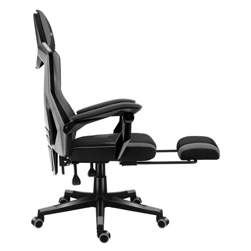 Silla gaming huzaro Combat 3.1 gris — ergonómica, asiento regulable para gamers
