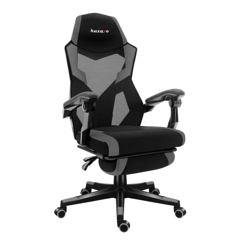 Silla gaming huzaro Combat 3.1 gris — ergonómica, asiento regulable para gamers