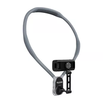 Soporte de cuello Telesin S2-HNB-02 con soporte para móvil – soporte de smartphone para llevar al cuello y grabar y ver con las manos libres