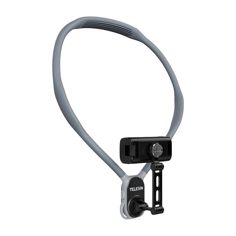 Soporte de cuello Telesin S2-HNB-02 con soporte para móvil – soporte de smartphone para llevar al cuello y grabar y ver con las manos libres