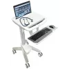 Carro multimedia para portátil ERGOTRON StyleView EMR SV41-6100-0 — blanco, aluminio/plástico, 51 cm de regulación en altura, 26 kg